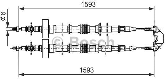 Cable Pull, parking brake 1 987 477 527