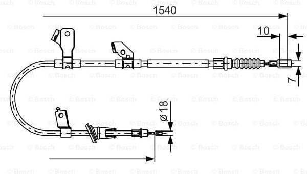 Cable Pull, parking brake 1 987 482 271
