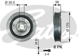 Belt Pulley, crankshaft DriveAlign™ TVD1013A