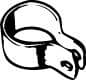 Clamping Piece, exhaust system 80746