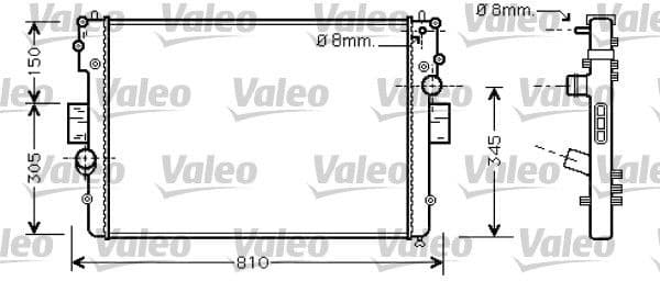 Radiator, engine cooling 734448
