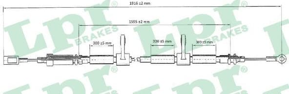Cable Pull, parking brake C0985B