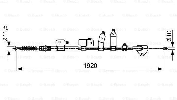 Cable Pull, parking brake 1 987 482 438