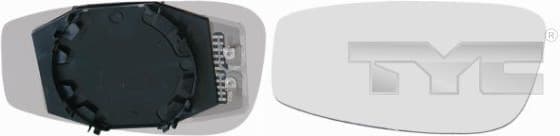 Mirror Glass, exterior mirror 309-0053-1