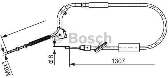 Cable Pull, parking brake 1 987 477 223