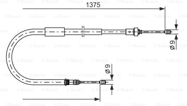Cable Pull, parking brake 1 987 477 967