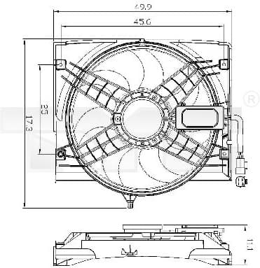 Fan, air conditioning condenser 803-0011