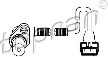 Sensor, crankshaft pulse 205 893