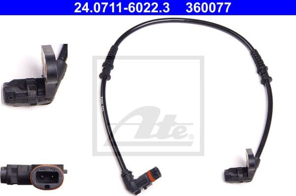 Sensor, wheel speed 24.0711-6022.3