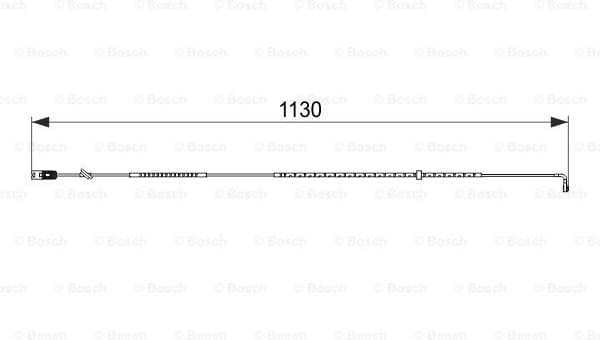 Warning Contact, brake pad wear 1 987 474 595