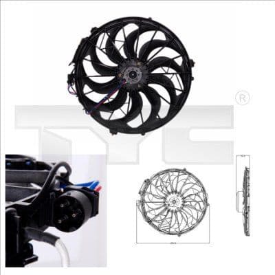 Fan, air conditioning condenser 803-0003