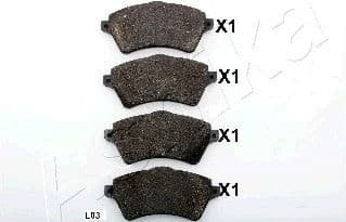 Brake Pad Set, disc brake 50-0L-L03