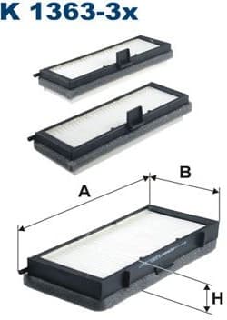 Filter, cabin air K 1363-3X