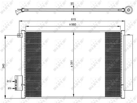 Condenser, air conditioning EASY FIT 350065