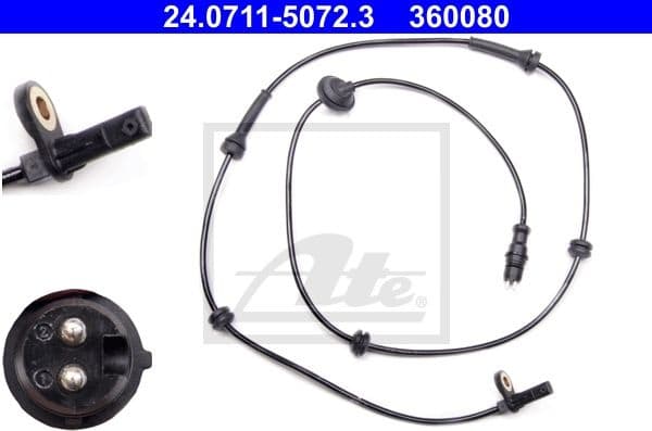 Sensor, wheel speed 24.0711-5072.3
