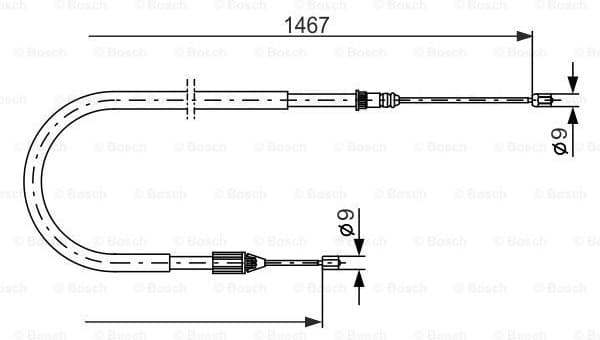 Cable Pull, parking brake 1 987 477 937