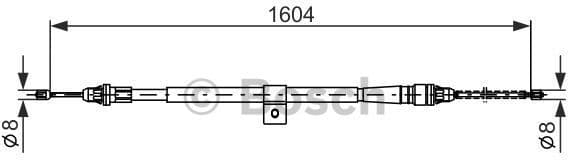 Cable Pull, parking brake 1 987 477 980