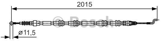 Cable Pull, parking brake 1 987 482 017