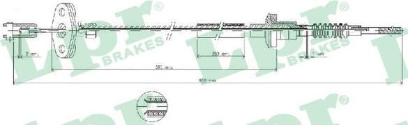 Cable Pull, clutch control C0035C