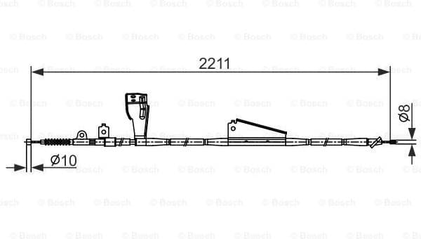 Cable Pull, parking brake 1 987 482 424