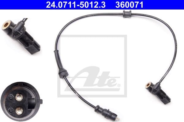 Sensor, wheel speed 24.0711-5012.3