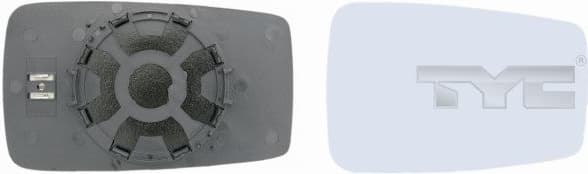 Mirror Glass, exterior mirror 302-0004-1