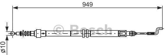 Cable Pull, parking brake 1 987 477 706