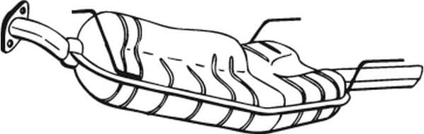 Rear Muffler 185-411
