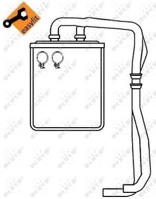 Heat Exchanger, interior heating EASY FIT 54219