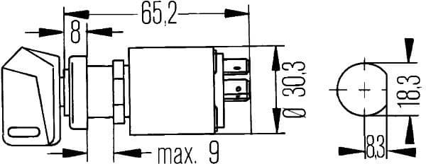 Ignition Switch 6JK 007 232-001 - image 2