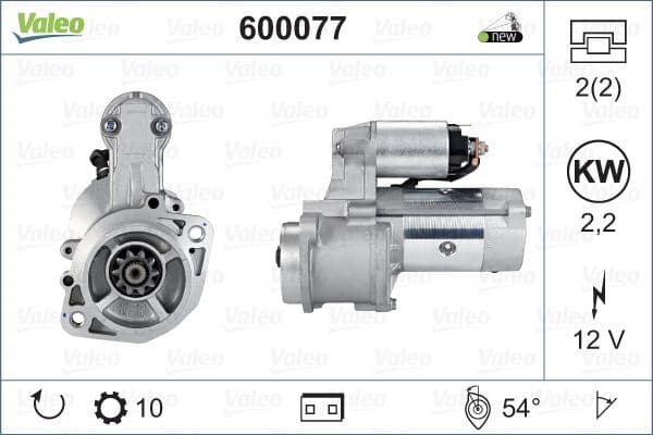Starter VALEO ORIGINS NEW OE TECHNOLOGY 600077