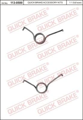 Repair Kit, parking brake lever (brake caliper) 113-0500