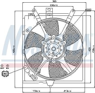 Fan, radiator 85299
