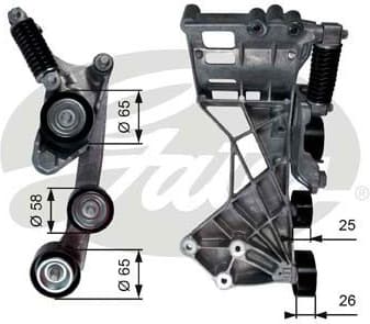 Belt Tensioner, V-ribbed belt DriveAlign™ T39136