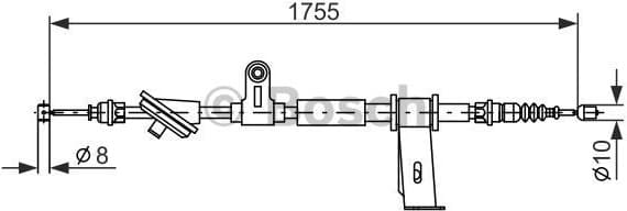 Cable Pull, parking brake 1 987 477 111