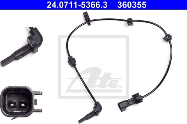 Sensor, wheel speed 24.0711-5366.3