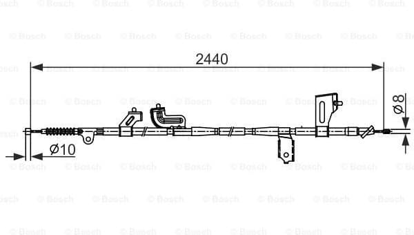 Cable Pull, parking brake 1 987 482 425
