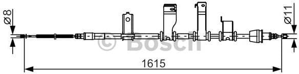Cable Pull, parking brake 1 987 482 349