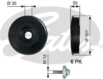 Belt Pulley, crankshaft DriveAlign™ TVD1025A