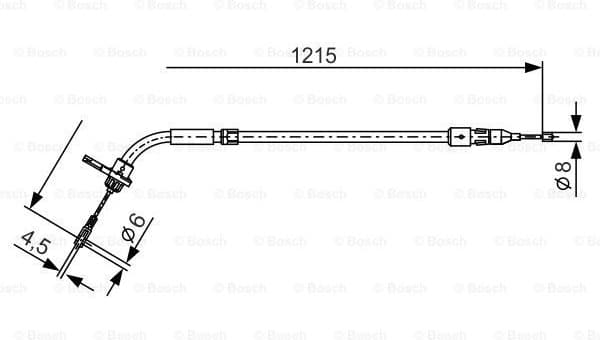 Cable Pull, parking brake 1 987 477 225