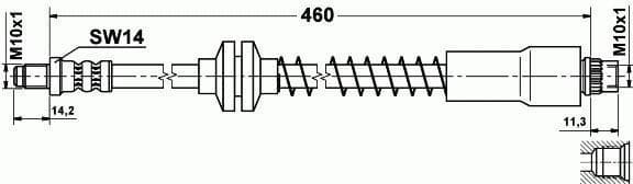 Brake hose front CT21.147
