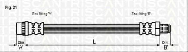 Brake hose front RT21.219