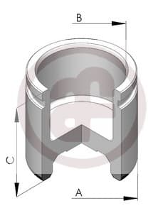 Piston, brake caliper D025133