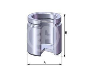 Brake caliper piston front D02520