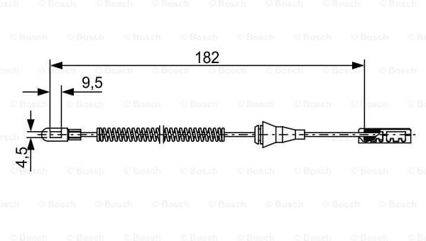 Cable Pull, parking brake 1 987 482 449