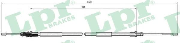 Cable Pull, parking brake C0097B