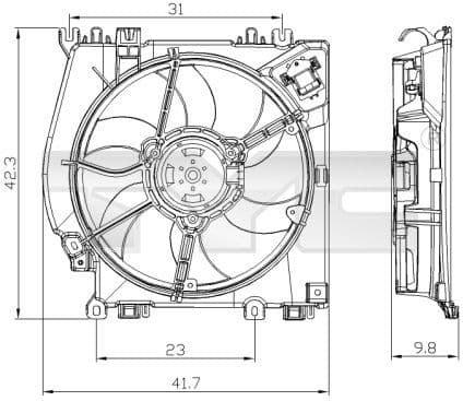 Fan, air conditioning condenser 828-0001