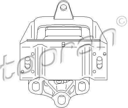 Mounting, manual transmission 110 760