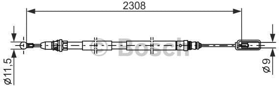 Cable Pull, parking brake 1 987 477 953