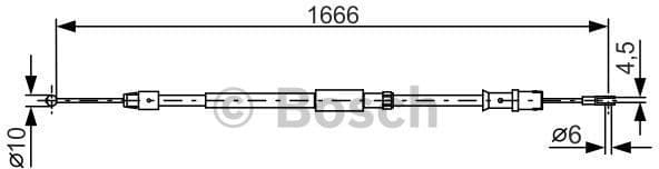 Cable Pull, parking brake 1 987 482 032